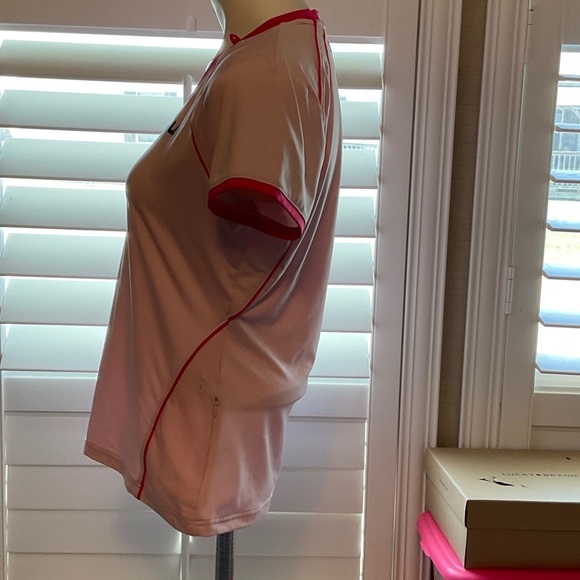 Fila Women's Light Pink V-Neck Jersey - Picture 6 of 7